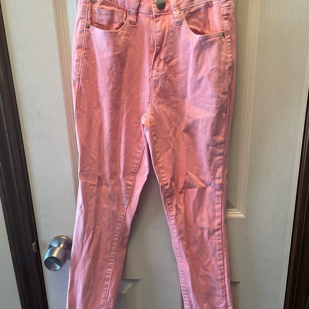 Fashion Nova Pink Skinny Jeans with Classic Denim Texture